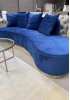 Jaron Four Seater  Curved Sofa